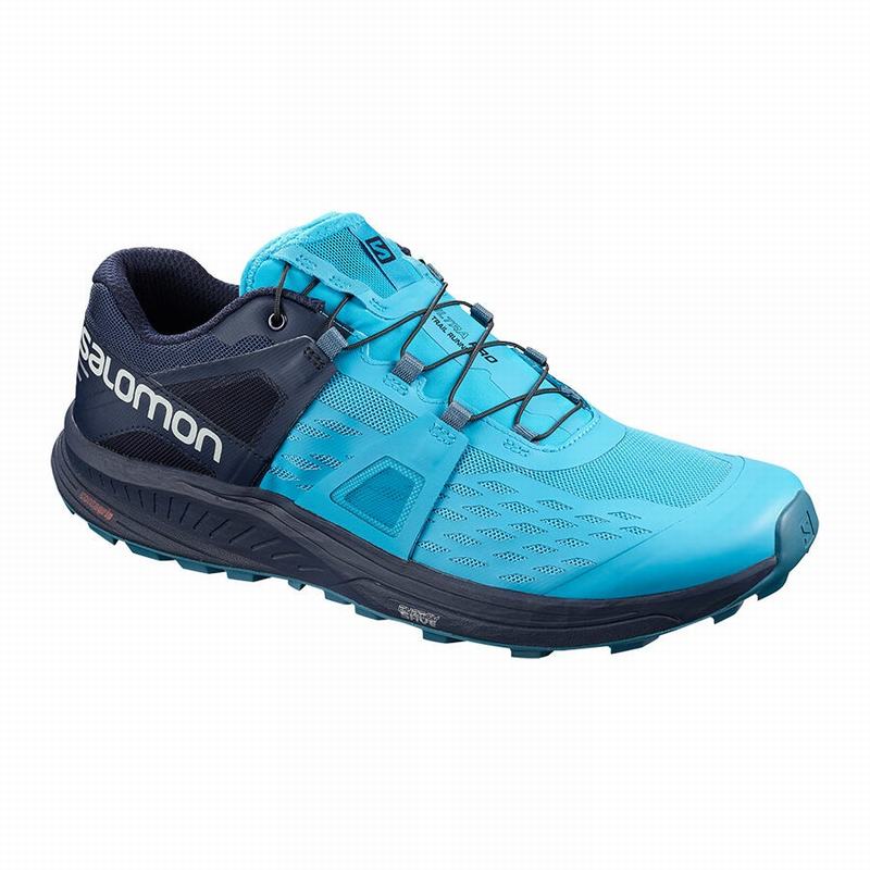 Chaussures De Trail Running Salomon Homme Bleu - Salomon ULTRA /PRO - France (8721-YPLXV)